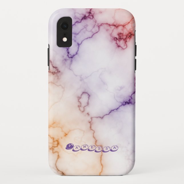 Colour Marble Pattern Personalization Case-Mate iPhone Case (Back)