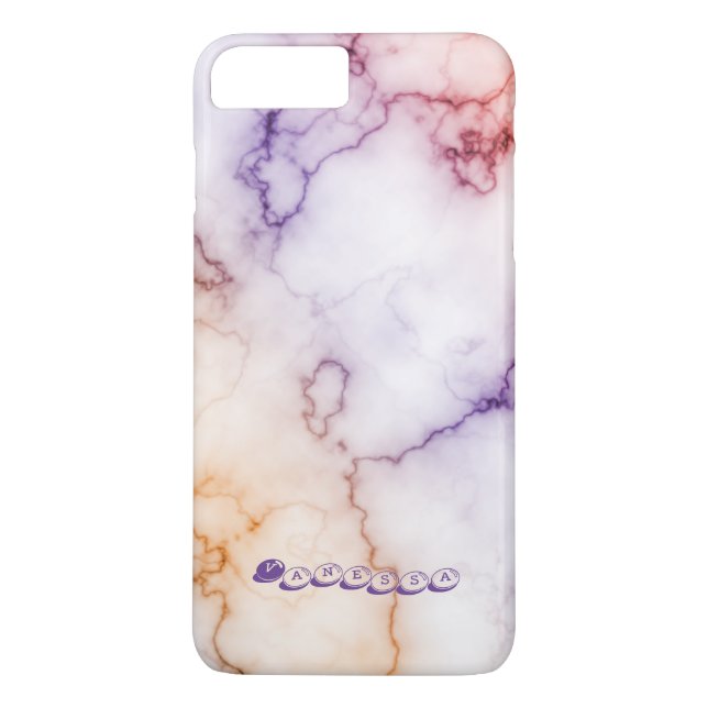 Colour Marble Pattern Personalization Case-Mate iPhone Case (Back)