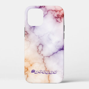 Colour Marble Pattern Personalization iPhone 12 Mini Case