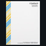 Colour Margin - Stripes 310515 (02) Letterhead<br><div class="desc">A modern business letter head with a colour decorated margin. The margin is approximately 1.25" wide so allows a 1/4" offset for text with most word processor software which normally default to 1.5". Company and address details in the top right with Web and phone details aligned at the bottom, aligned...</div>