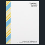 Colour Margin - Stripes 310515 (02) Letterhead<br><div class="desc">A modern business letter head with a colour decorated margin. The margin is approximately 1.25" wide so allows a 1/4" offset for text with most word processor software which normally default to 1.5". Company and address details in the top right with Web and phone details aligned at the bottom, aligned...</div>