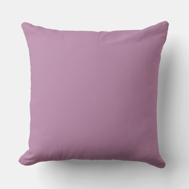 colour mauve throw pillow (Front)