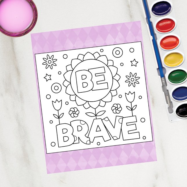 Colour Me Be Brave | Inspirational Activity Cards (Creator Uploaded)