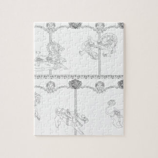 Colour Me Carousel Jigsaw Puzzle