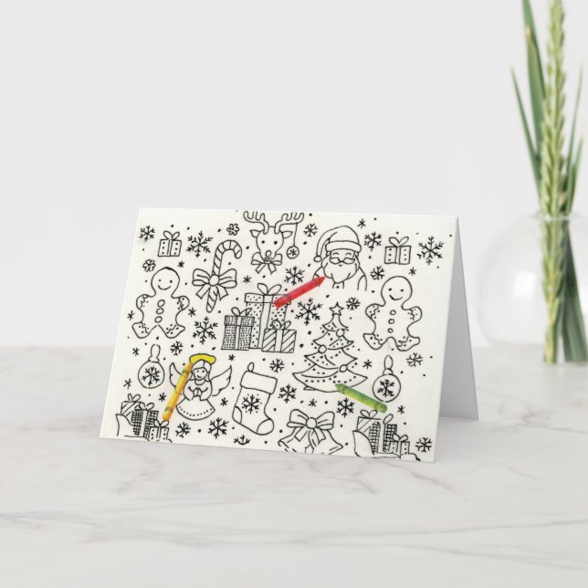 Colour Me Christmas Card (Front)
