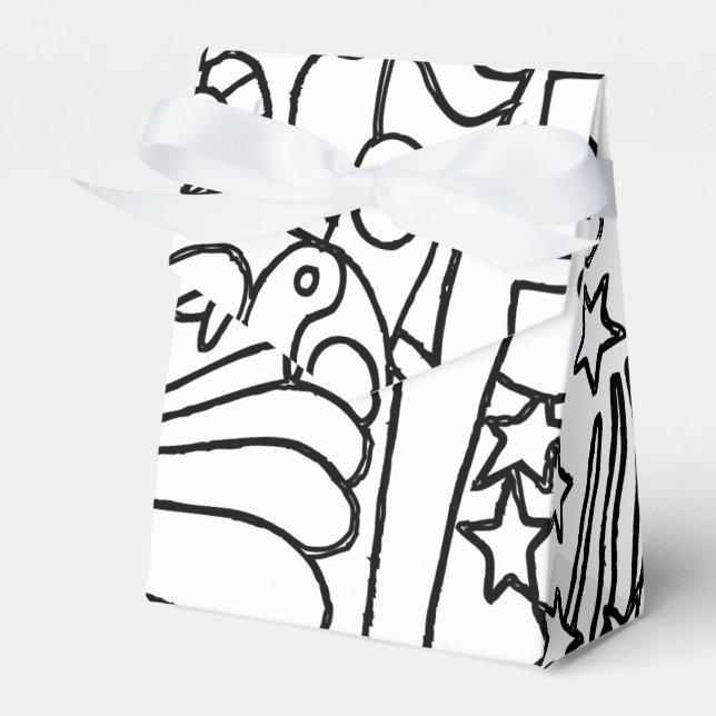 Colour Me Colouring Party Guest Favor Box (Front Side)