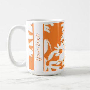 Colour Me Daisies Citrus Orange Coffee Mug