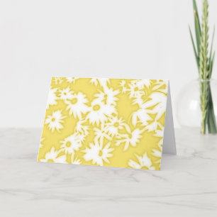 Colour Me Daisies Yellow Birthday Card