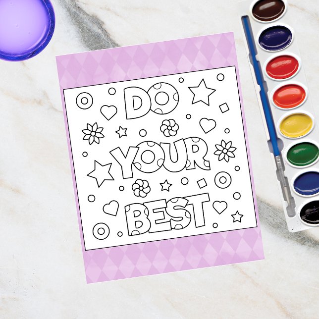 Colour Me Do Your Best | Inspire Activity Cards (Creator Uploaded)