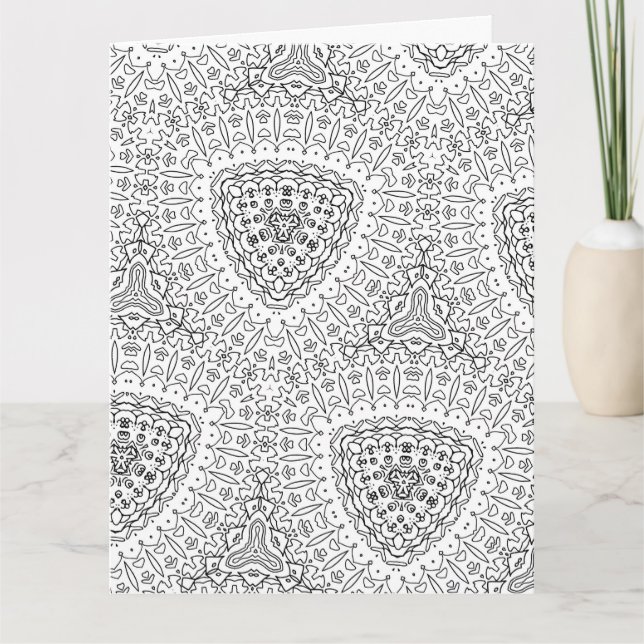 colour me fancy diamonds greeting card (Front)