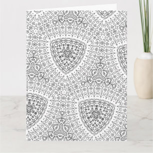 colour me fancy diamonds greeting card