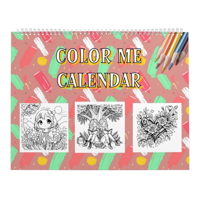 Colour Me | Fun Adult Colouring Calendar (Cover)