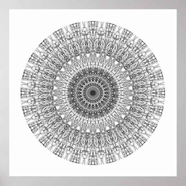 Colour Me In Mandala 1 Poster (Front)