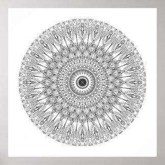 Colour Me In Mandala 3 Poster