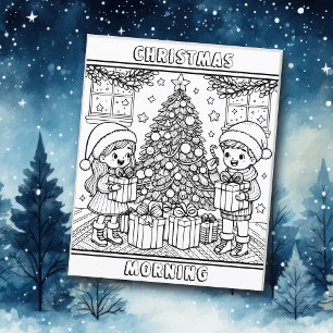 Colour Me Page Christmas Morning
