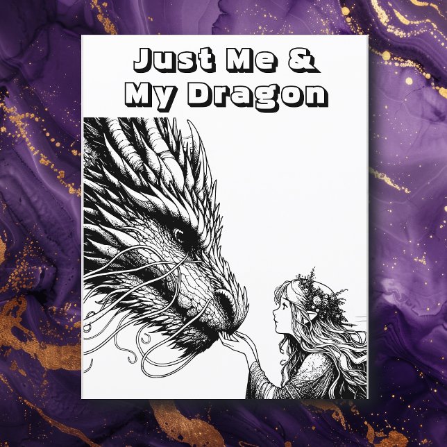 Colour Me Page | Me and My Dragon Anime (Creator Uploaded)