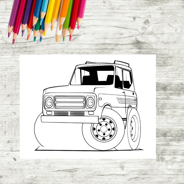 Colour Me Tall SUV | Kids Activity Cards (Creator Uploaded)