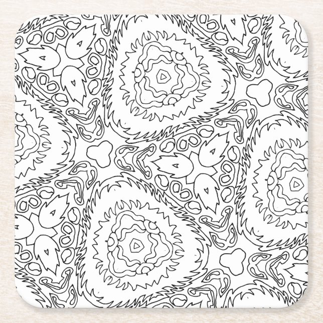 colour me tulip bouquet coaster (Front)