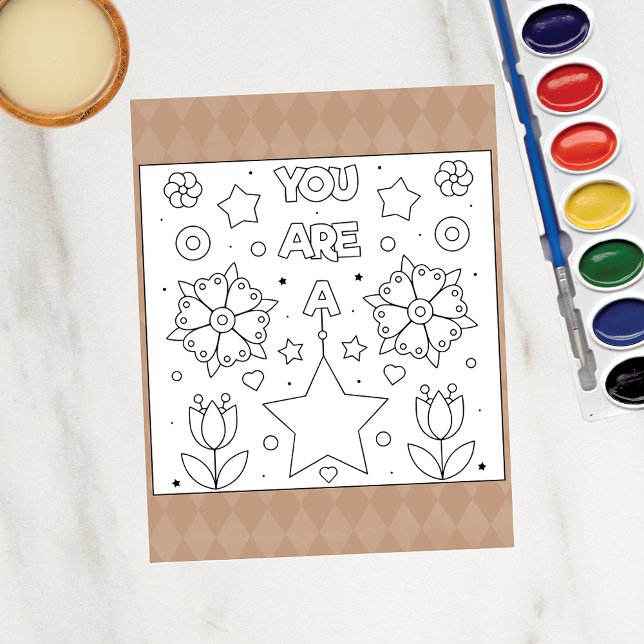 Colour Me You Are a Star | Inspire Activity Cards (Creator Uploaded)