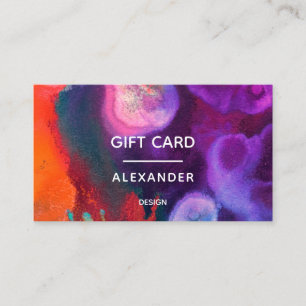 Colour Meditation   Orange & Purple Business Card