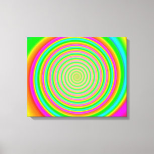 Colour Mesh Swirl 9 Canvas Print