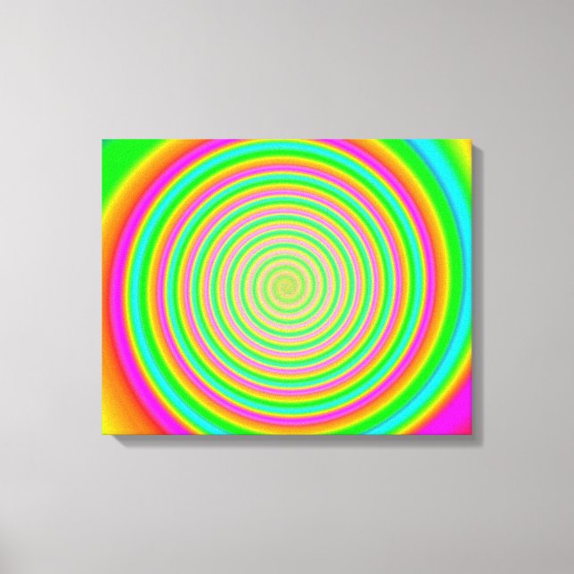 Colour Mesh Swirl 9 Canvas Print (Front)