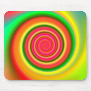 Colour Mesh Swirl Mousepad