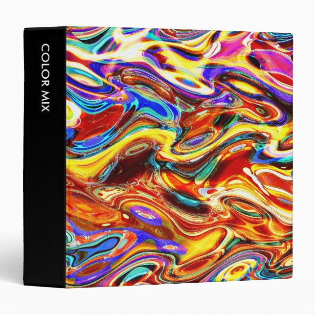 Colour Mix Abstract 01 (1.5in) Binder (Front/Spine)