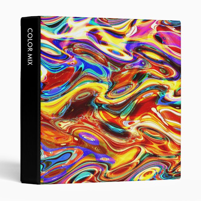 Colour Mix Abstract 01 (1in) Binder (Front/Spine)