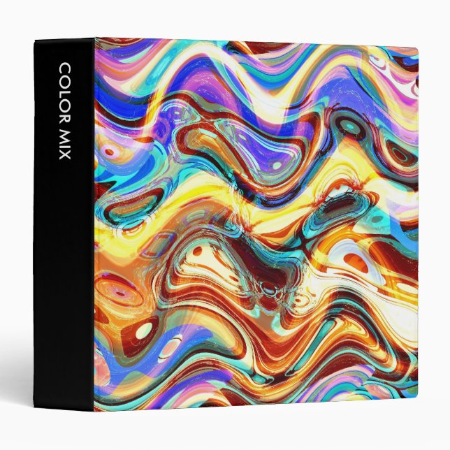 Colour Mix Abstract 02 (1.5in) Binder (Front/Spine)