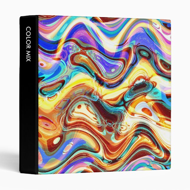 Colour Mix Abstract 02 (1in) Binder (Front/Spine)
