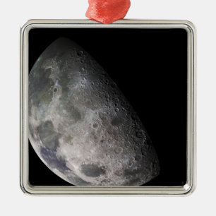 Colour mosaic of the Earth's moon Metal Ornament