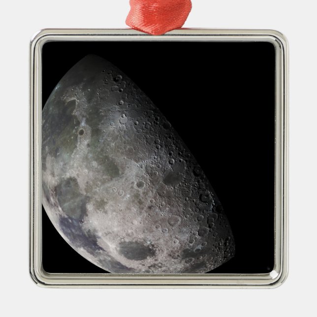 Colour mosaic of the Earth's moon Metal Ornament (Front)