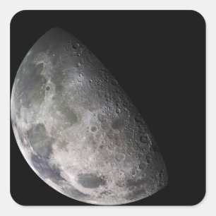Colour mosaic of the Earth's moon Square Sticker