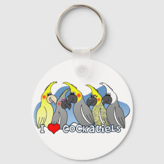 Colour Mutations Cockatiel Keychain