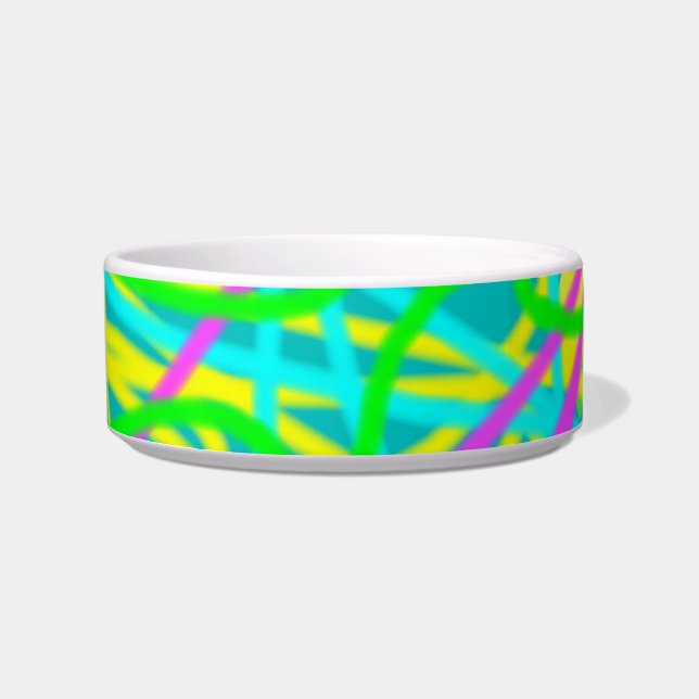Colour My Dreams Scribble Pattern Artsy Expressive Bowl (Front)