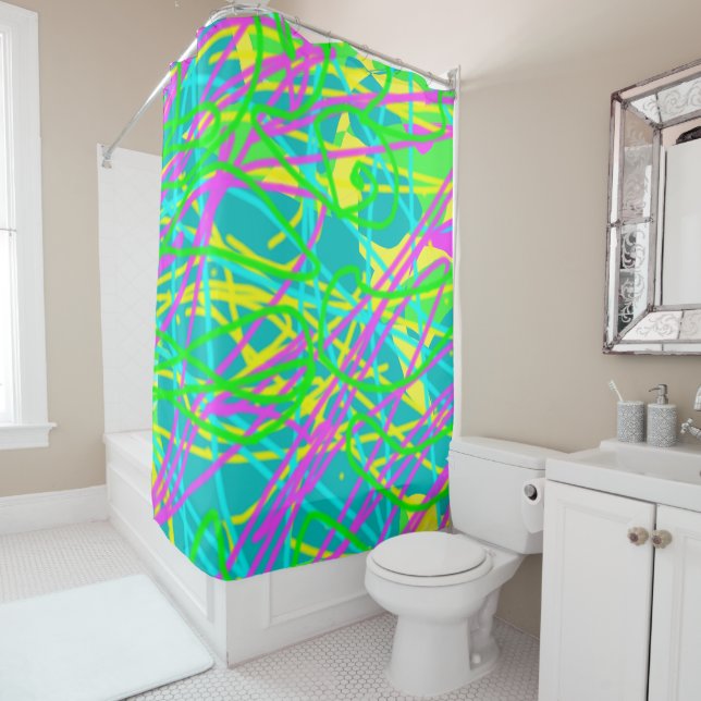 Colour My Dreams Scribble Pattern Expressive Artsy (In Situ)