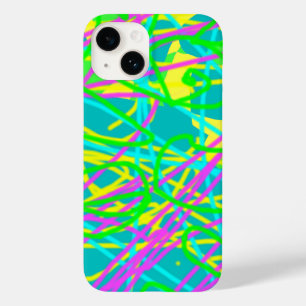 Colour My Dreams Scribble Pattern Expressive Artsy Case-Mate iPhone 14 Case