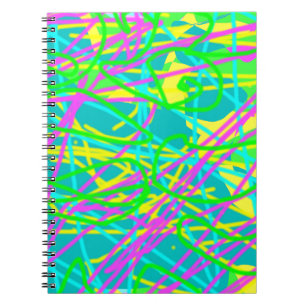 Colour My Dreams Scribble Pattern Expressive Notebook