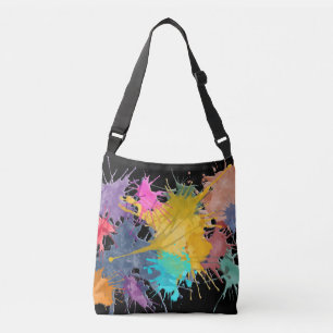 Colour my Life splashes + your backgr. & ideas Crossbody Bag