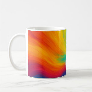 Colour My World Cute Colourful Rainbow Mug 