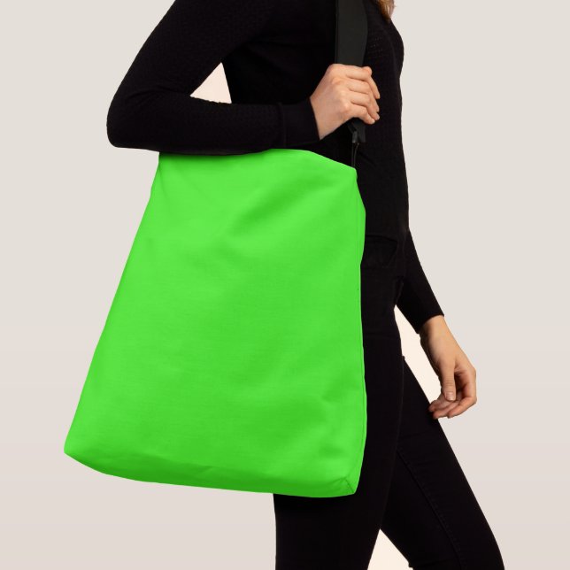 colour neon green crossbody bag (Close Up)