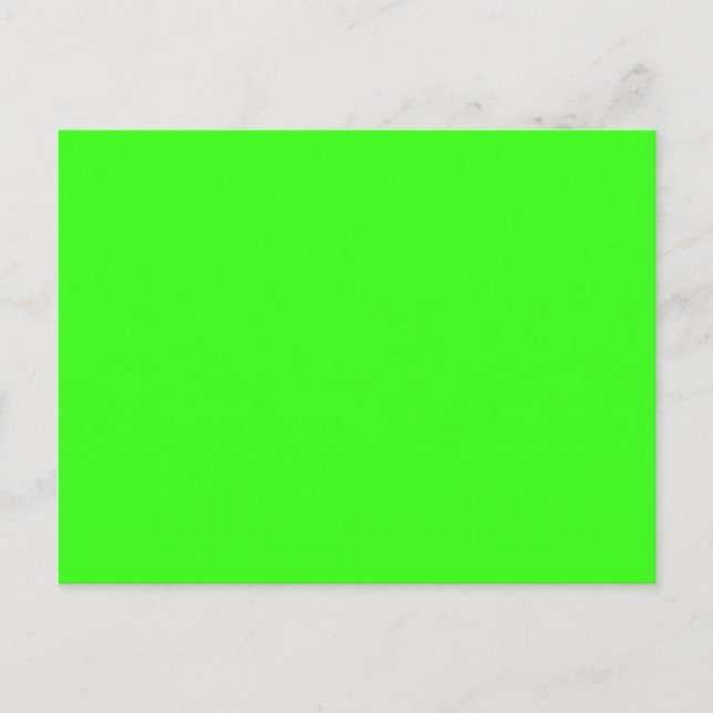 colour neon green postcard (Front)