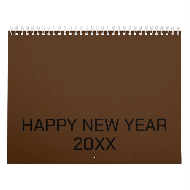 Colour New personalize Text Logo Calendar (Cover)