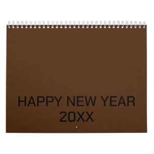 Colour New personalize Text Logo Calendar