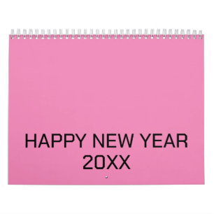 Colour New personalize Text Logo Calendar