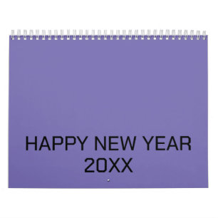 Colour New personalize Text Logo Calendar