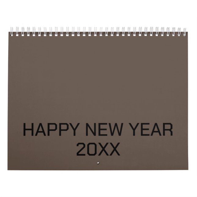 Colour New personalize Text Logo Calendar (Cover)