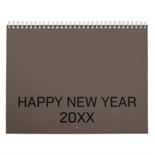 Colour New personalize Text Logo Calendar