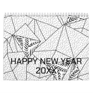 Colour New personalize Text Logo Calendar